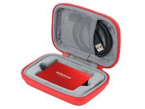 Hard Travel Case for Samsung T3 T5 Portable 250GB 500GB 1TB 2TB SSD USB 30 External Solid State Drives by Red Hard Travel Case for Samsung T3 T5 Portable 250GB 500GB 1TB 2TB SSD USB 30 External Solid State Drives by Red