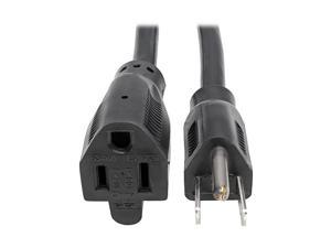 Power Cord Extension Cable Heavy Duty 14AWG 515P to 515R 15A 25 P024025 black