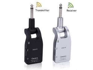 24GHZ Wireless Guitar System Builtin Rechargeable Lithium Battery Digital Transmitter Receiver for Electric Guitar Bass Black 24GHZ Wireless Guitar System Builtin Rechargeable Lithium Battery Digital Transmitter Receiver for Electric Guitar Bass Black