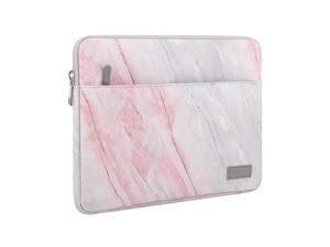 Laptop Sleeve Case Fits Surface Pro XPro LTE 123 Inch Surface Laptop Go 124 Google Pixel Slate 123 Zipper Polyester Bag with Pocket Fit Surface Pro Type Cover and Pen Pink Gray Marble