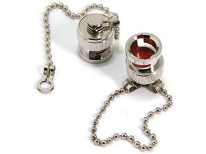2Pack BNC Female Protective Water Dust Cap Cover with Chain for RF Coaxial Adapter 2Pack BNC Female Protective Water Dust Cap Cover with Chain for RF Coaxial Adapter