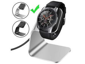Compatible with Samsung Galaxy Watch Charger 42mm 46mm Gear S3 Charger Dock Stand Replacement Aluminum Charging Cable Cord Station Cradle Base with 42ft USB Accessory Not for Active Silver Compatible with Samsung Galaxy Watch Charger 42mm 46mm Gear S3 Charger Dock Stand Replacement Aluminum Charging Cable Cord Station Cradle Base with 42ft USB Accessory Not for Active Silver
