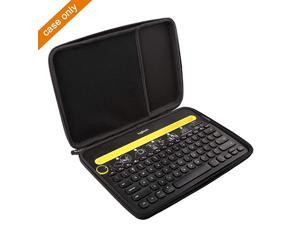 Hard Travel Storage Case for Logitech K480 Bluetooth MultiDevice Keyboard Black