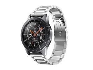 Compatible with Samsung Galaxy Watch 46mm Bands 22mm Solid Stainless Steel Metal Replacement Strap for Galaxy Watch 46mm SMR800 Silver Compatible with Samsung Galaxy Watch 46mm Bands 22mm Solid Stainless Steel Metal Replacement Strap for Galaxy Watch 46mm SMR800 Silver