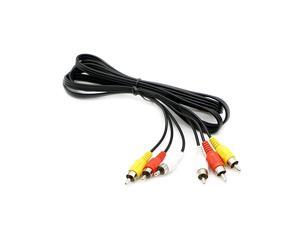 3 RCA Cable Audio Video Composite Male to Male DVD Cable 6 Feet 3 RCA Cable Audio Video Composite Male to Male DVD Cable 6 Feet