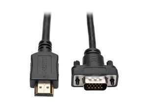 HDMI to VGA Active Adapter Converter Cable Low Profile HD15 MM 1080p 10ft P566010VGA HDMI to VGA Active Adapter Converter Cable Low Profile HD15 MM 1080p 10ft P566010VGA