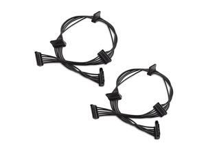 2Pack 15 Pin SATA to 4 SATA Power Splitter 18 Inches 2Pack 15 Pin SATA to 4 SATA Power Splitter 18 Inches