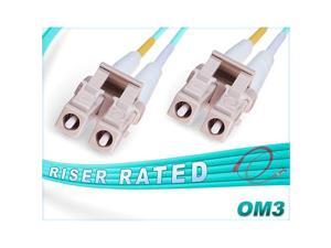 65M OM3 LC LC Fiber Patch Cable | 10Gb Duplex 50125 LC to LC Multimode Jumper 65 Meter 21325ft | Length Options 05M300M | 1g 10g 40g lclc dx mm 10gbase sfp+ aqua ofnr lommf 65M OM3 LC LC Fiber Patch Cable | 10Gb Duplex 50125 LC to LC Multimode Jumper 65 Meter 21325ft | Length Options 05M300M | 1g 10g 40g lclc dx mm 10gbase sfp+ aqua ofnr lommf