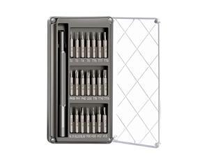 Screwdriver Set with 21 Bits,Electronics Repair Mini Tool Kit, Small Magnetic Torx Screwdriver Set Fixing Most Electronics as iPhone, MacBook, Watches, Laptop, Camera (21 in 1) Screwdriver Set with 21 Bits,Electronics Repair Mini Tool Kit, Small Magnetic Torx Screwdriver Set Fixing Most Electronics as iPhone, MacBook, Watches, Laptop, Camera (21 in 1)