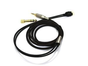 Replacement Audio Upgrade Cable Compatible with Sennheiser HD525 HD545 HD565 HD580 HD600 HD650 Headphones Black 13meters42feet