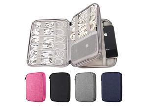 Organizer 2 Layer Electronic Accessories Organizer Travel Storage Bag for Charging Cable phone Power Bank Mini Tablet Up to 79 Make up Organizer Bag for Traveling Grey Organizer 2 Layer Electronic Accessories Organizer Travel Storage Bag for Charging Cable phone Power Bank Mini Tablet Up to 79 Make up Organizer Bag for Traveling Grey