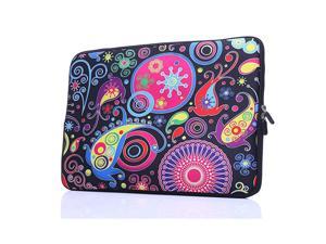 133Inch to 14Inch Laptop Sleeve Case Neoprene Carrying Bag with Hidden Handles for MacBookNotebookUltrabookChromebooks Classic Colorful