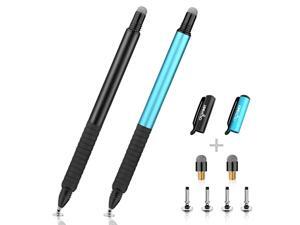 Stylus Pens Disc amp Fiber Tip Capacitive Stylus 2 in 1 Universal Stylus for iPad iPhone Capacitive Touch Screen Cell Phones Tablets Laptops with 6 Replacement Tips Black amp Blue Stylus Pens Disc amp Fiber Tip Capacitive Stylus 2 in 1 Universal Stylus for iPad iPhone Capacitive Touch Screen Cell Phones Tablets Laptops with 6 Replacement Tips Black amp Blue
