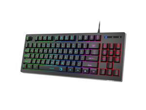 G11 Gaming Keyboard 87 Keys Small Compact Rainbow Backlit Keyboard USB Wired AntiGhosting and Water Resistant Membrane Keyboard for PCLaptopDesktopComputer G11 Gaming Keyboard 87 Keys Small Compact Rainbow Backlit Keyboard USB Wired AntiGhosting and Water Resistant Membrane Keyboard for PCLaptopDesktopComputer