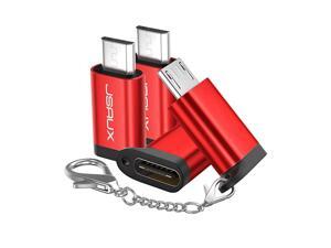 USB C to Micro USB Adapter 4 Pack Type C Female to Micro USB Male Charger Connector Support Charge Sync Compatible with Samsung Galaxy S7 Edge S6 LG Nexus 5 4 and Micro USB DevicesRed USB C to Micro USB Adapter 4 Pack Type C Female to Micro USB Male Charger Connector Support Charge Sync Compatible with Samsung Galaxy S7 Edge S6 LG Nexus 5 4 and Micro USB DevicesRed