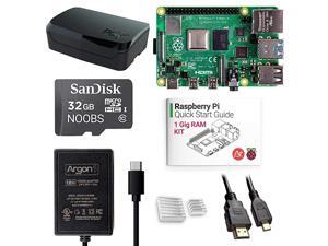 x Raspberry Pi 4 1 Gig Kit | Barebones with Raspberry Pi 4 Case | PreInstalled Noobs | Includes Micro HDMI to HDMI Cable TypeC Power Supply Quick Start Guide for Raspberry Pi 4 x Raspberry Pi 4 1 Gig Kit | Barebones with Raspberry Pi 4 Case | PreInstalled Noobs | Includes Micro HDMI to HDMI Cable TypeC Power Supply Quick Start Guide for Raspberry Pi 4