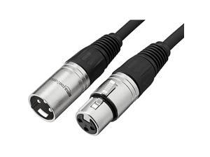 Basics XLR Male to Female Microphone Cable - 50 Feet, Black Basics XLR Male to Female Microphone Cable - 50 Feet, Black