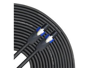 50 feet Speaker Cable 12AWG Patch Cords 50 ft Speakon to Speakon Professional Cables Black Neutrik NL4FX NL4FC 12 Gauge Wire Pro 50 Speakon Cord 12G Single 50 feet Speaker Cable 12AWG Patch Cords 50 ft Speakon to Speakon Professional Cables Black Neutrik NL4FX NL4FC 12 Gauge Wire Pro 50 Speakon Cord 12G Single