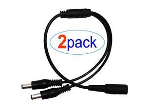 1 to 2 Way DC Power Splitter Cable Barrel Plug 55mm x 21mm for CCTV Cameras LED Light Strip and more 1 to 2 Way DC Power Splitter Cable Barrel Plug 55mm x 21mm for CCTV Cameras LED Light Strip and more