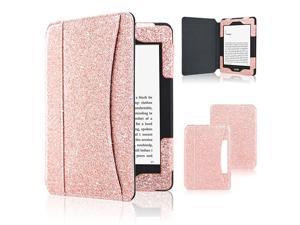 Case Fits AllNew Kindle 10th Generation 2019 and 8th Gen 2016 ONLY NOT FIT KINDLE PAPERWHITE KINDLE OASIS Folio Smart Leather Cover with Auto Wake Sleep Front Pocket Glitter Rose Gold