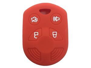 Red 4 Buttons Silicone Rubber Key Fob Case Key Cover Key Jacket Skin Protector fit for Expedition Red 4 Buttons Silicone Rubber Key Fob Case Key Cover Key Jacket Skin Protector fit for Expedition
