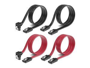 SATA Cables4 Pack SATA Data Cable 6Gbps SATA 3 Cable SA04001 SATA Cables4 Pack SATA Data Cable 6Gbps SATA 3 Cable SA04001