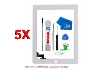 Pack of 5 Digitizer Repair Kit Compatible with iPad 2 White 97 Inch Touchscreen Front Display Incl Tool kit Pack of 5 Digitizer Repair Kit Compatible with iPad 2 White 97 Inch Touchscreen Front Display Incl Tool kit