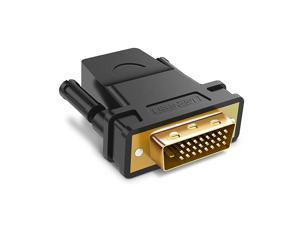 DVI to HDMI Adapter DVID 24+1Male to HDMI Female High Speed Adapter Converter Gold Plated Support 1080P for HDTV Plasma DVD Projector Computer