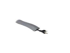 Floor Cord Management Kit Corduct Cord Protector Wire Organizer and Hider Rubber Cable Cover and Concealer Gray 5 Feet CDG5