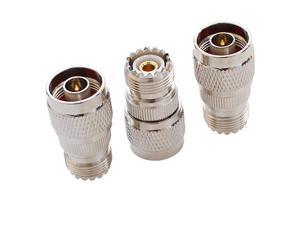Male to UHF Female Pack 3pcs RF Antenna Coaxial Coax Adapter SO239 Jack Coax Adapter SO239 Connector Male to UHF Female Pack 3pcs RF Antenna Coaxial Coax Adapter SO239 Jack Coax Adapter SO239 Connector