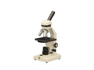Swift Optical M2251CL Basic Monocular Compound Microscope 110V Brightfield 40x-400x Magnification Iris Diaphragm Plain Stage LED Illumination WF10x Eyepiece