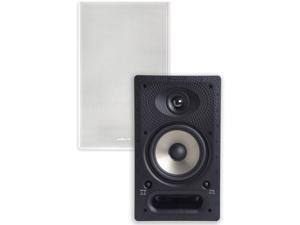 Polk Audio 65-RT In-Wall Speaker (1) 6.5" driver - The Vanishing Series with Premium Sound | Power Port & Paintable Grille White