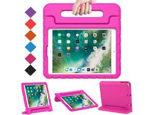Kids Case for iPad 9.7 Inch 2018/2017,iPad Air 2 - Shockproof Case Light Weight Kids Case Cover Handle Stand Case for iPad 9.7 Inch 2017/2018 (iPad 5th and 6th Generation),iPad Air 2 - Rose