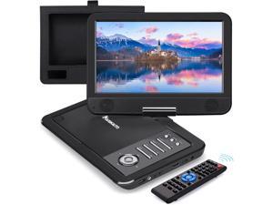 South City Mall 12  Portable DVD Player for Car with HDMI Input, 10  Swivel Screen, 2500mAh Rechargeable Battery, Car Headrest Mount Case, Support USB/Sync TV and MP4 Video Playback