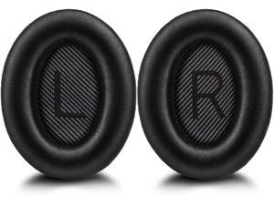 Replacement Ear Cushions for Bose Quiet Comfort 35 Soft Protein Leather Replacement Ear Pad for Bose QC 3525  15 QC2  Ae2  Ae2i  Ae2W  Sound LinkSound True Black