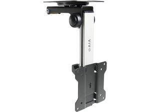 VIVO Manual Flip Down Ceiling Mount for 13 to 27 inch Flat Screens, Folding Tilt Pitched Roof and Under Cabinet Mounting for LCD TV and Monitors, MOUNT-M-FD27