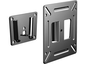 TETVIK Monitor Wall Mount Most 1424 TVs Computer Universal Low Profile RV TV Wall Mount VESA Up to 100x100mm Max Weight 30lbs Fits 15 19 20 22 23 Inch Camper Small Monitor Mount Bracket