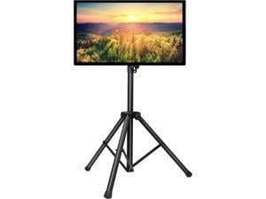 TV Tripod StandPortable TV Stand for 2360 Inch LED LCD OLED Flat Screen TVsHeight Adjustable Display Floor TV Stand with VESA 400x400mm Holds up to 88lbs PSTM1