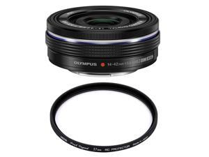 OLYMPUS 14-42mm F3.5-5.6 EZ ED Black (White Box) + HOYA 37mm PRO 1D Protector OLYMPUS 14-42mm F3.5-5.6 EZ ED Black (White Box) + HOYA 37mm PRO 1D Protector