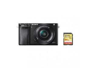 SONY A6000 Black KIT SEL 16-50MM F3.5-5.6 OSS Black + 64GB SD card SONY A6000 Black KIT SEL 16-50MM F3.5-5.6 OSS Black + 64GB SD card