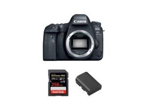 CANON EOS 6D II Body  SANDISK Extreme Pro 256GB 170MBs SDXC  CANON LPE6N Battery