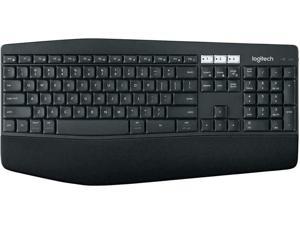 Logitech K850 Wireless Bluetooth Keyboard PC Mac Chrome Unifying Receiver (Renewed)