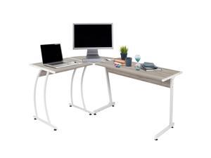 Ethan L-Shaped Corner Computer Desk Table, Large and Spacious for Dual Monitors, Perfect for Home Office, Writing Workstation, Gaming, 3-Piece Reversible Setup Ethan L-Shaped Corner Computer Desk Table, Large and Spacious for Dual Monitors, Perfect for Home Office, Writing Workstation, Gaming, 3-Piece Reversible Setup