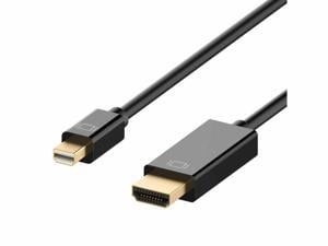 Mini DisplayPort (Mini DP) to HDMI Cable, 4K Ready, 6 Feet Mini DP Display Port to HDMI Converter(Adapter) Gold-Plated Cord for MacBook Air, Mac Mini, Microsoft Surface Pro 3/4, etc