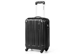 18" ABS Lightweight Hardshell Luggage Suitcase with 4-Wheel-Black 18" ABS Lightweight Hardshell Luggage Suitcase with 4-Wheel-Black