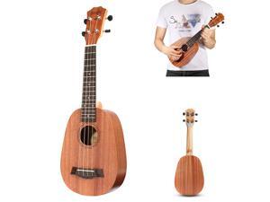 21 Inch Soprano Pinapple Mahogany Ukulele 4 Strings Hawaii Mini Guitar Children Gift 21 Inch Soprano Pinapple Mahogany Ukulele 4 Strings Hawaii Mini Guitar Children Gift