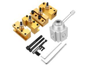 Quick Change Lathe Tool holder Iron+Brass Milling Inserts Set Equipment