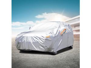 Audew Five Layers Waterproof All Weather Car Cover Rain Sun Uv Dust Protection For Automobiles Indoor Outdoor Fit Full Size Sedan and SUV Audew Five Layers Waterproof All Weather Car Cover Rain Sun Uv Dust Protection For Automobiles Indoor Outdoor Fit Full Size Sedan and SUV
