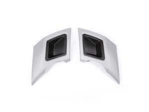 2Pcs Car Rear Bumper Exhaust Pipe Cover Trim Bumper Protector Gray Silver For Land Rover Discovery 2Pcs Car Rear Bumper Exhaust Pipe Cover Trim Bumper Protector Gray Silver For Land Rover Discovery