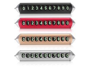 Temporary Parking Phone Number Card Plate Full Metal Tungsten Steel Safety Hammer Night Vision Version Temporary Parking Phone Number Card Plate Full Metal Tungsten Steel Safety Hammer Night Vision Version